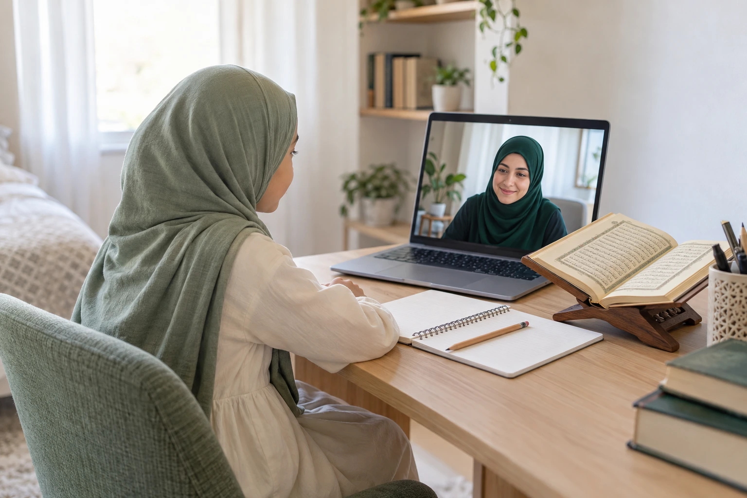 Quran learning study setting