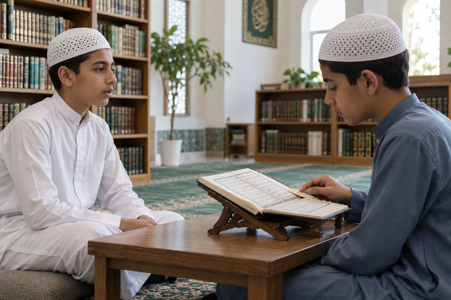 Islamic study atmosphere