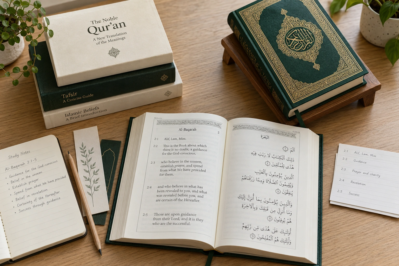 Open Quran and study materials